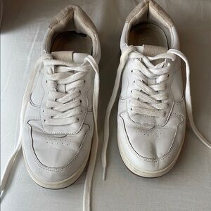 Madewell white and cream Court sneakers